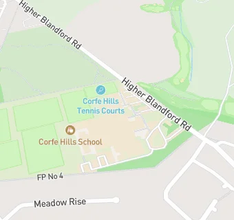 map for Corfe Hills School