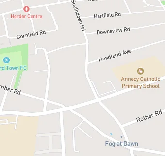 map for Southdown Housing Association