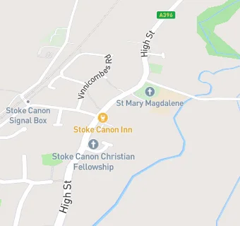 map for Stoke Canon Church Of England Primary School