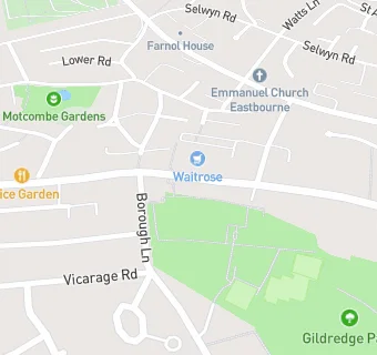 map for Eastbourne Service Station