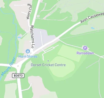 map for Hurn Bridge Sports Club