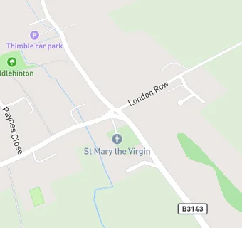 map for Piddlehinton Village Hall