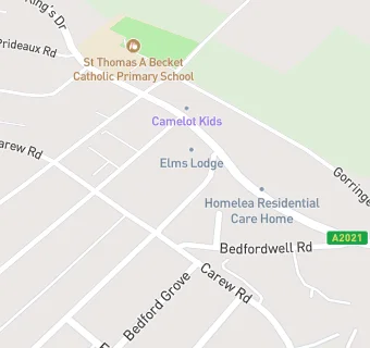 map for Elm Lodge Care Home