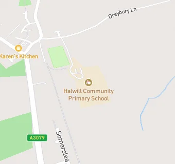 map for Halwill Community Primary School