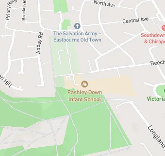 map for Pashley Down Infant School