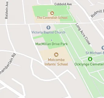 map for Motcombe Infants' School