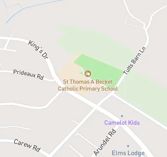 map for St Thomas A Becket Catholic Primary School