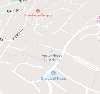 map for Apsley House Care Home