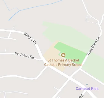 map for St Thomas A Becket Catholic Junior School