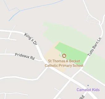 map for St Thomas a Becket Infant/Junior School