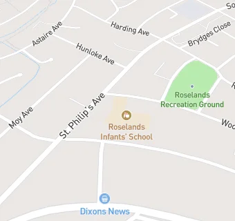 map for Roselands Infants' School