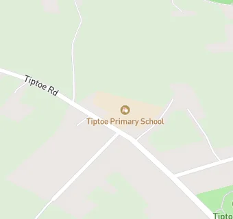 map for Tiptoe Primary School