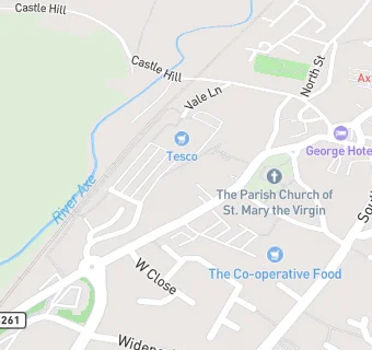 map for Axminster Guildhall