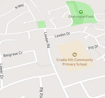 map for Cradle Hill Community Primary School