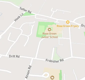 map for Rose Green Breakfast & After School Club