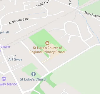 map for St Luke's Church of England Primary School