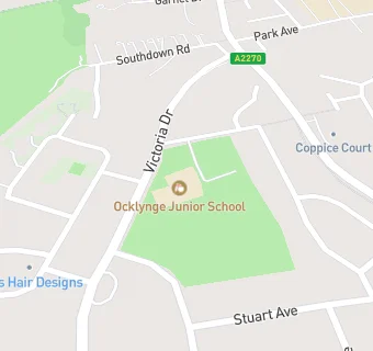 map for Ocklynge Junior School