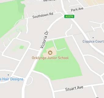 map for Ocklynge Junior School