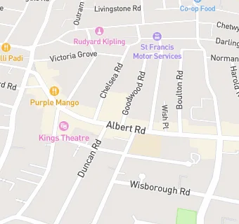 map for Co-Op Southsea - Albert Road