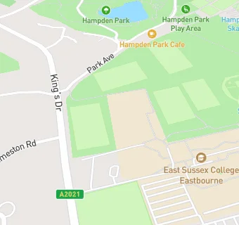 map for The Park College Eastbourne