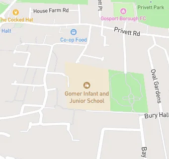 map for Gomer Junior School