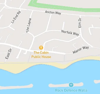 map for The Cabin Public House