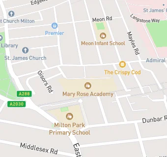 map for Mary Rose Academy