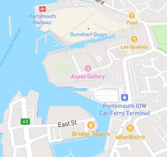 map for Wightlink M/V St Clare