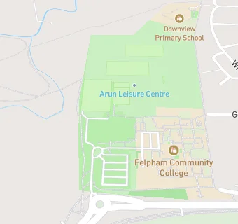 map for Arun Leisure Centre