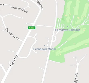map for Ferndown Manor