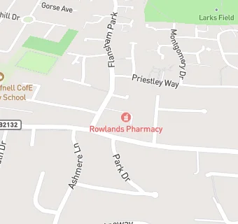 map for Flansham Park Health Centre