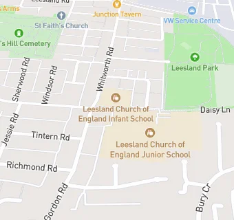 map for Leesland Church of England Controlled Junior School