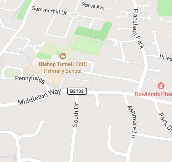 map for Newholme Dental Practice