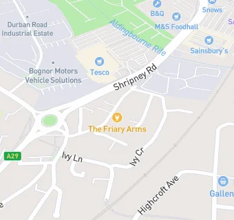 map for The Friary Arms