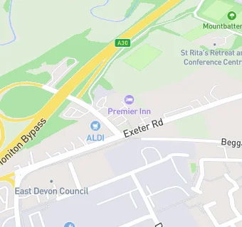 map for BP Honiton SF Connect