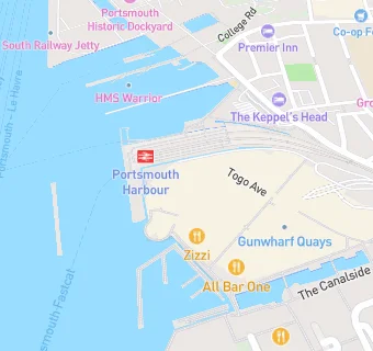 map for Cosy Club Portsmouth