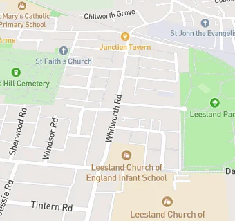 map for Leesland C Of E (Controlled) Infant School