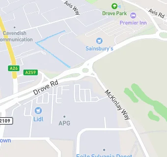 map for Sainsbury's Supermarket