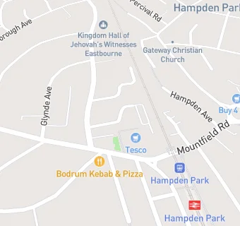 map for Hampden Park Community Centre