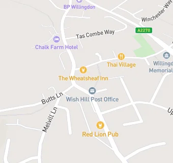 map for Willingdon Village Stores Ltd