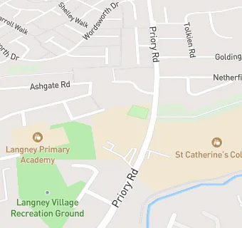 map for St Catherine's College