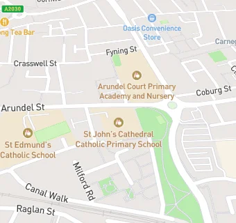 map for St John's Cathedral Catholic Primary School