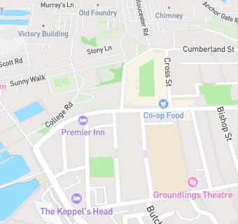 map for The George Hotel