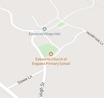 map for Exbourne Church of England Primary School