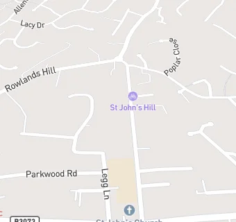 map for St John's Church of England First School, Wimborne