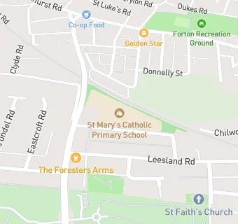 map for St Mary's Catholic Primary School