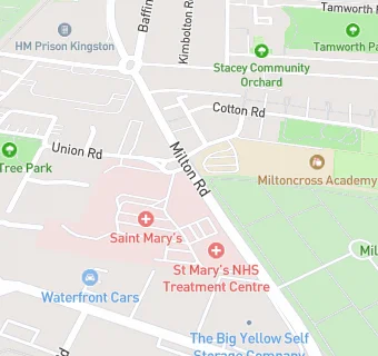 map for East Shore Partnership - Milton Park Surgery