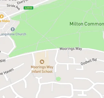 map for Chartwells At Moorings Way Infant School