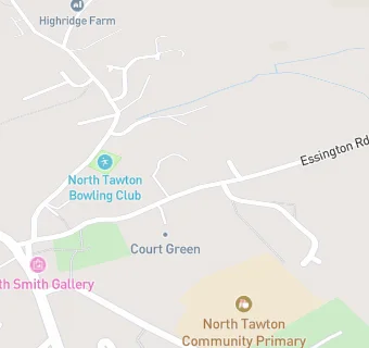 map for North Tawton Medical Practice