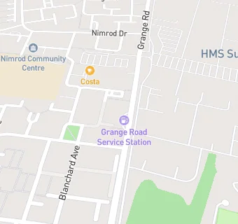 map for Grange Road Service Station